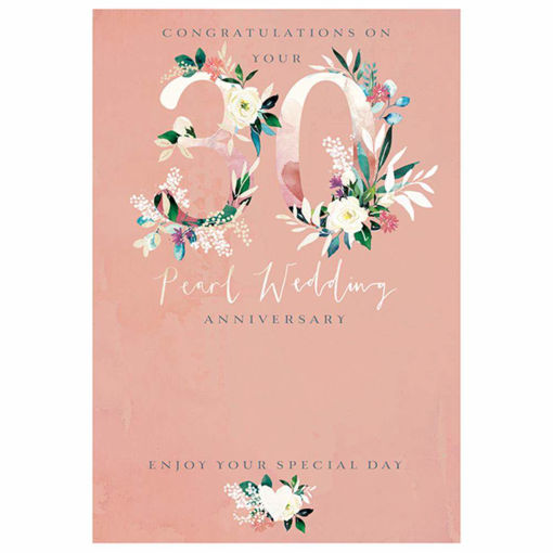 Picture of 30TH PEARL ANNIVERSARY CARD